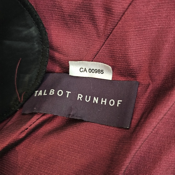 Talbot Runhof Red Ruched Dress - Picture 6 of 8